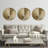 Radiant Half-Moon Metal Wall Decor Set