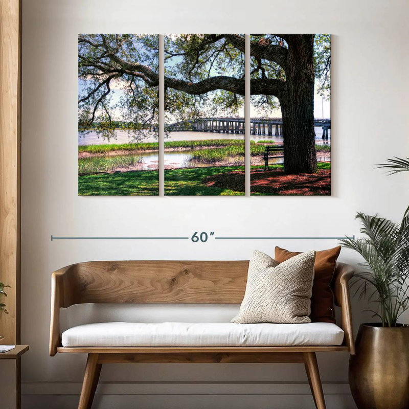 Rorry Harbor Riverside, 32" H x 50" W
