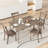 Wooden Dining Chairs With Ergonomic Seat Rubber Wood Frame & High Backrest-1566727888