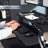 Vivo Black 36" Electric Desk Riser With Dual Monitor Arm For Up To 30" Screens