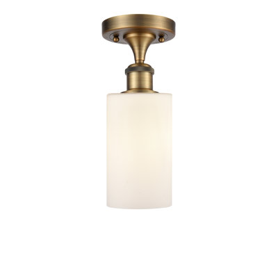 Plafonnier semi-encastré à 1 lumière 3,87 po Glessite