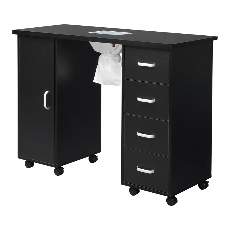 Table de manucure Amberle, Noir