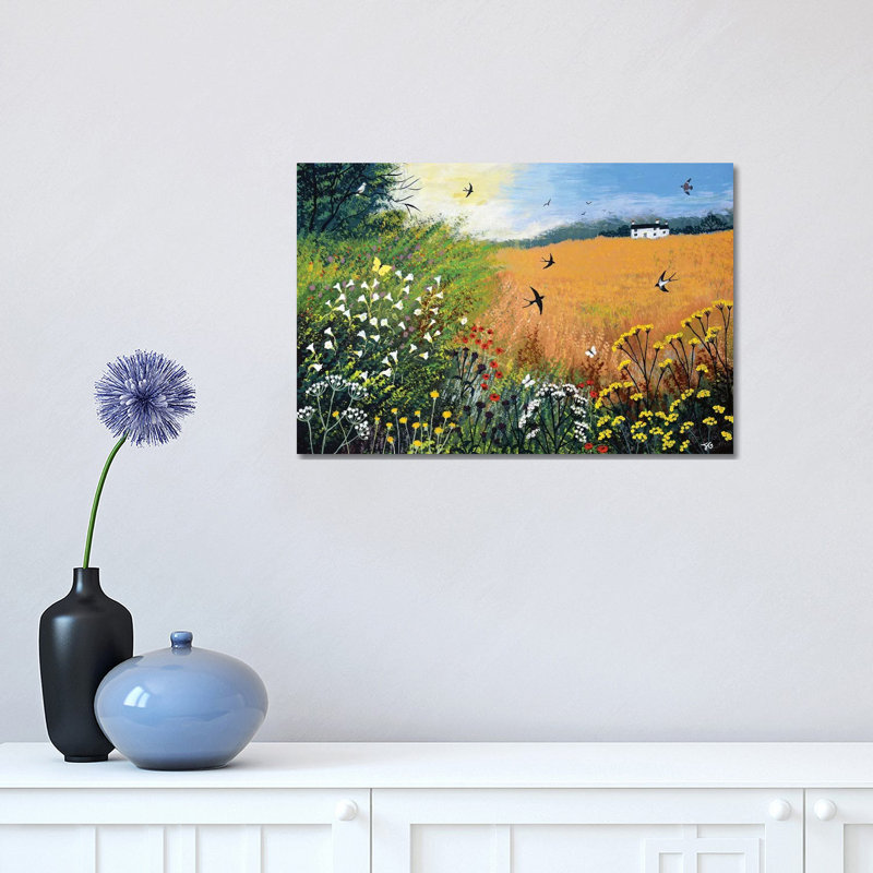 Harvest Swallows - Wrapped Canvas Print, 30.48 cm H x 45.72 cm W