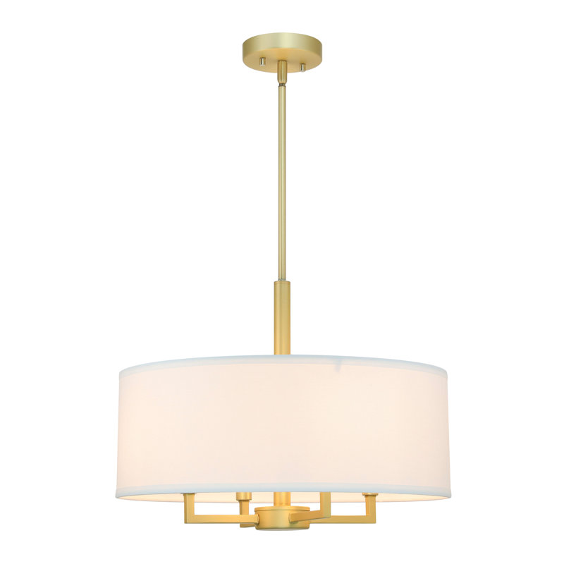 Enio 4 - Light Brass Drum Pendant