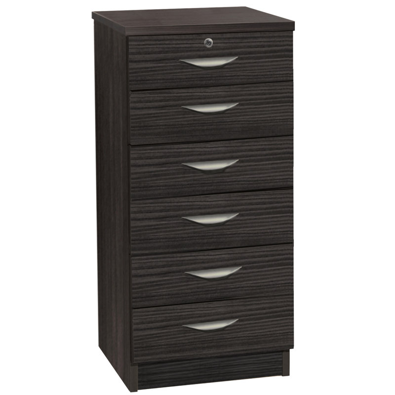 4 -Drawer Storage Cabinet, Black Havana