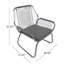 Ensemble de conversation confortable 3PC pour se détendre et socialiser