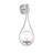 Desloge Metal Armed Sconce in Chrome-1205757215