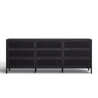 Nellie 9 Drawer Cane Dresser