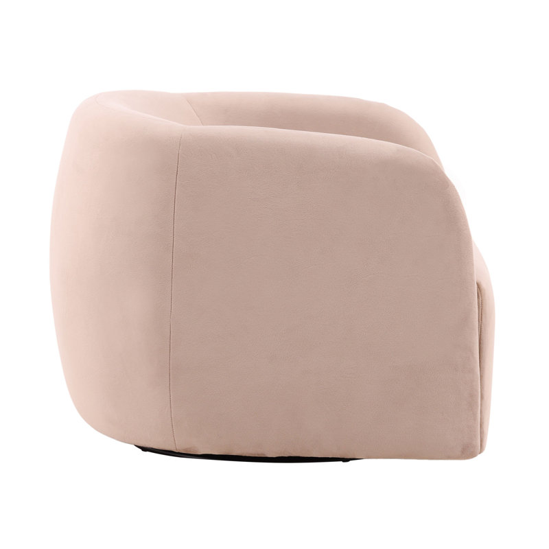 Neva Upholstered Swivel Chair, Onyx Mink