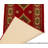 Custom Size Anti-Bacterial Non-Slip Southwestern Red Rovel Design Low Pile Hallway Runner Rugs-693739011