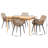 Hileman 4 - Person Rattan Dining Set