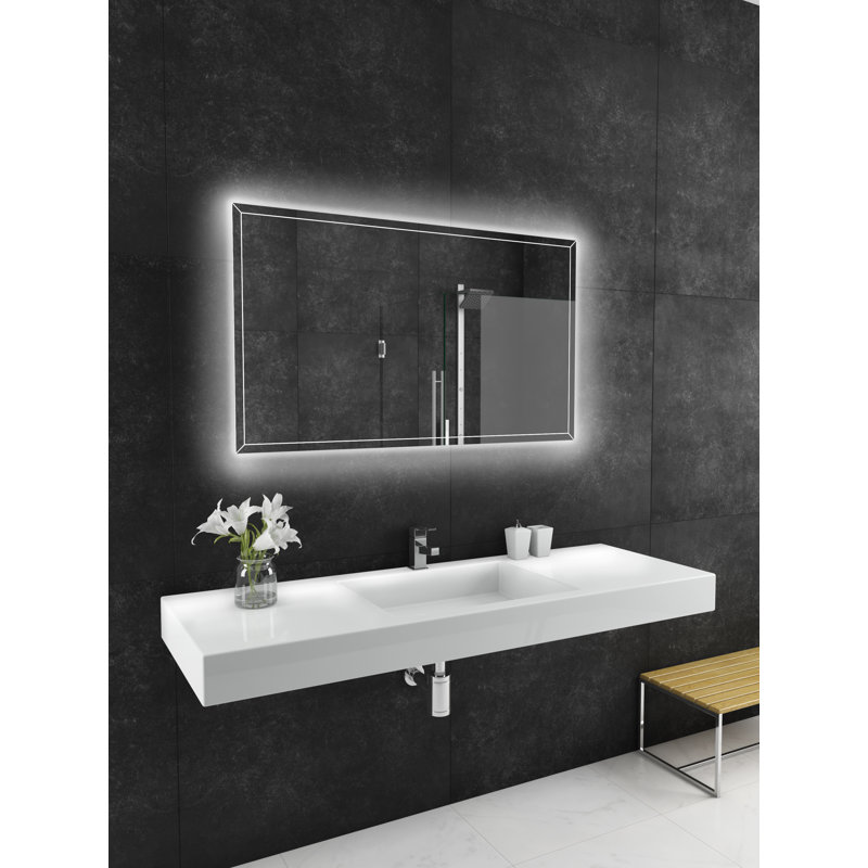 Miroir éclairée à intensité variable Athena, H 28 po x l 48 po, 3000 K