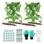 Treillis de concombre pliable à structure en A de 55 po de hauteur, support en métal pour plantes de jardin