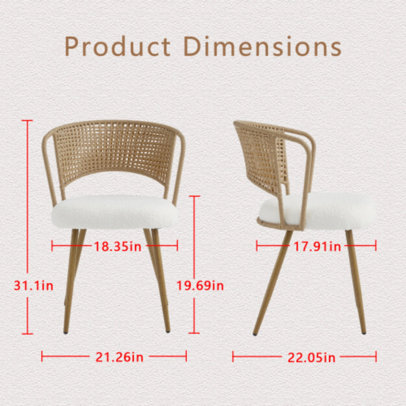 Ensemble 3 pièces de table et chaises, Brun