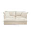 Canapé contemporain 2 places avec 2 repose-pieds-504682829