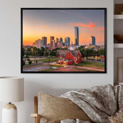 «Oklahoma City Sunset» sur toile