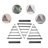 18 Piece Triangle Metal Bracket Shelf-80133811