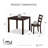 4-Person Solid Wood Dining Set-84821705