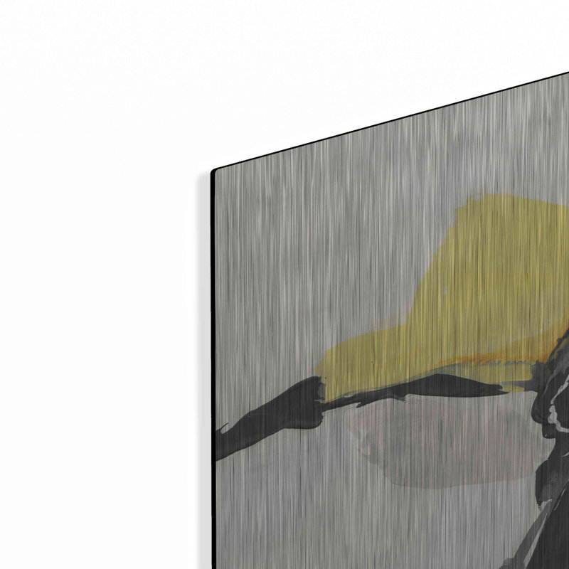 Art mural en métal Wrought Studio «Creamy Yellow III» par Chris Paschke, H 12 po x l 12 po