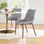 Chaise d'appoint en polyuréthane gris Stonec chiffre