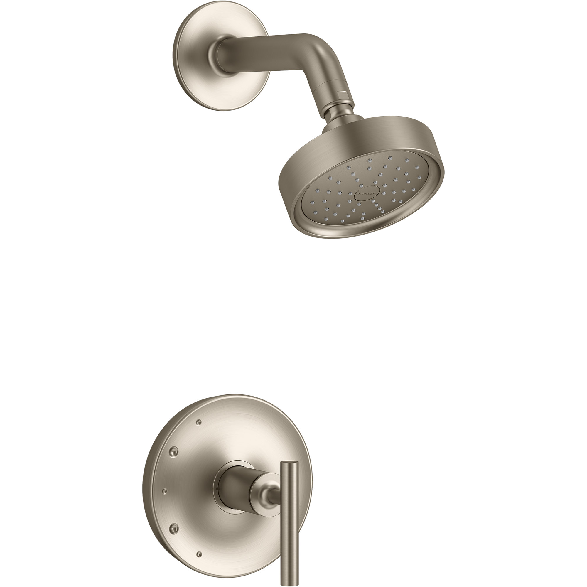 Purist Shower Trim, Vibrant Brushed Bronze, Lever Handle
