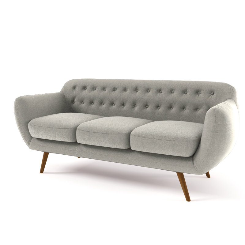 Millicent 3 Seater Sofa, Light Grey