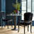 Mickley Round Marble Top Metal Base Dining Table