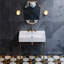 Lavabo-console Claire de 30 po avec pieds chromÃ©s et trous espacÃ©s de 8 po-98076203