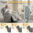  Electric Automatic Rocking Recliner Chair for Adults with 3 Speeds, Wired Remote Control, Leather Power Auto Rocking Recliner, 5-15 Minutes Rocking Timer Function, for Living Room/Nursery, Gray-403442079-403442281