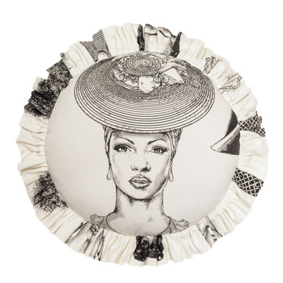 Henriette Neige Throw Pillow
