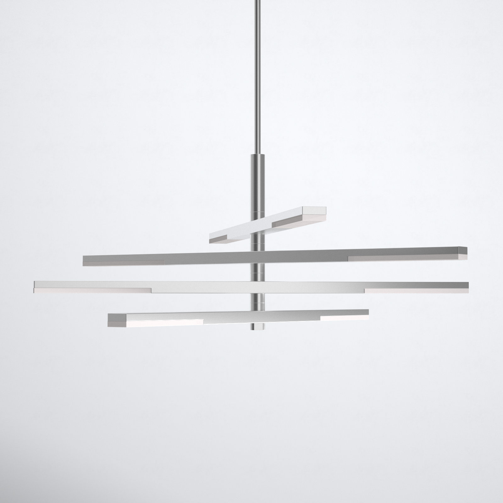 Erik 8 - Light Chandelier, Brushed Aluminum
