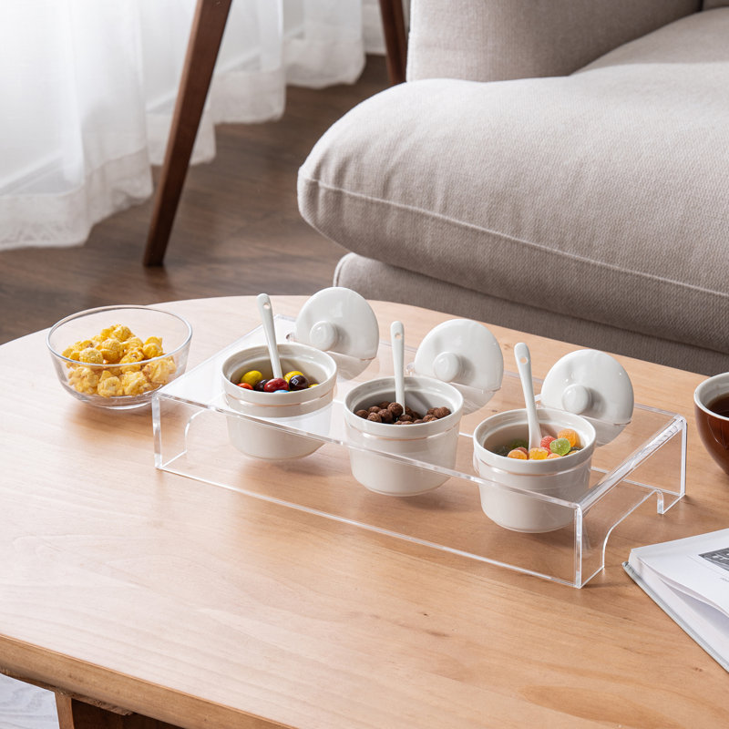 4 Piece Condiment Server Set