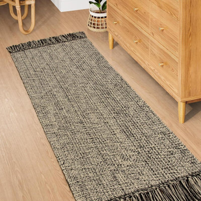 Tapis de couloir en coton 2 pi x 5 pi avec envers antidérapant Lateashia