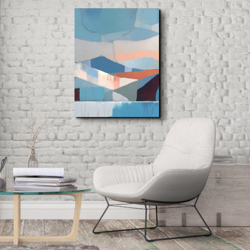 "Paysage 64" sur toile, H 24 po x l 20 po