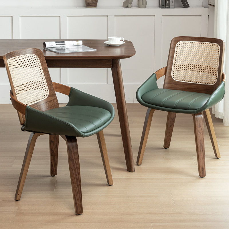 Chaise de salle à manger Adjoa, Vert