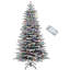 Arbre de Noël artificiel enneigé 6,5 pi
