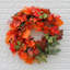 Couronne de chute 28 po orange et vert
