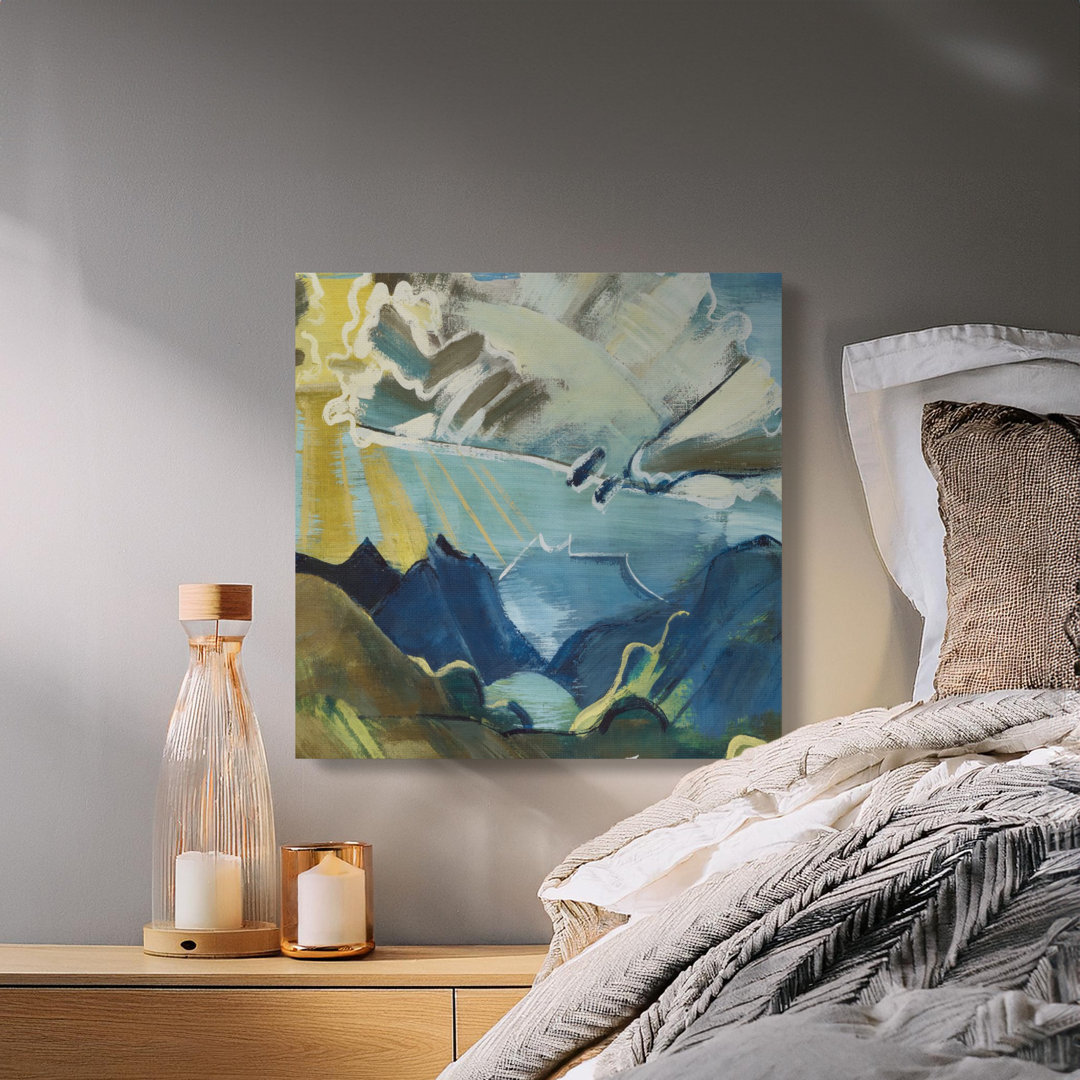 Abstract Mountain Canvas Wall Art, Modern Landscape Print, Gallery Wrapped Canvas, Ready to Hang Decor, Archival Quality, Statement Piece