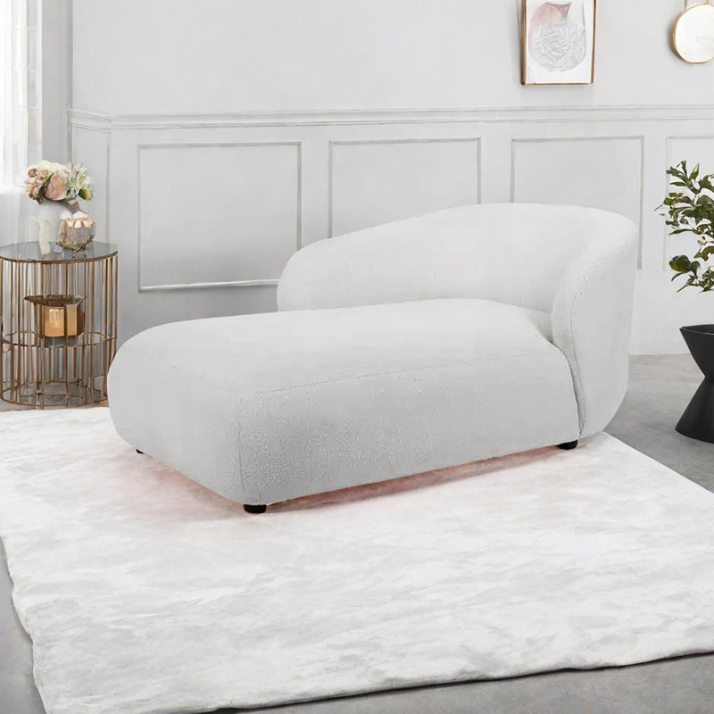High-Resilience Sponge Chaise Lounges, Wide seat, Right Hand Facing