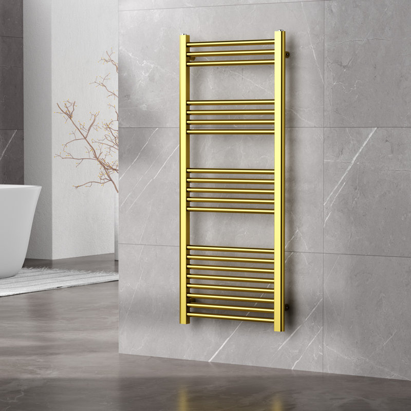 Straight Towel Rail Heated Towel Rails, Gold