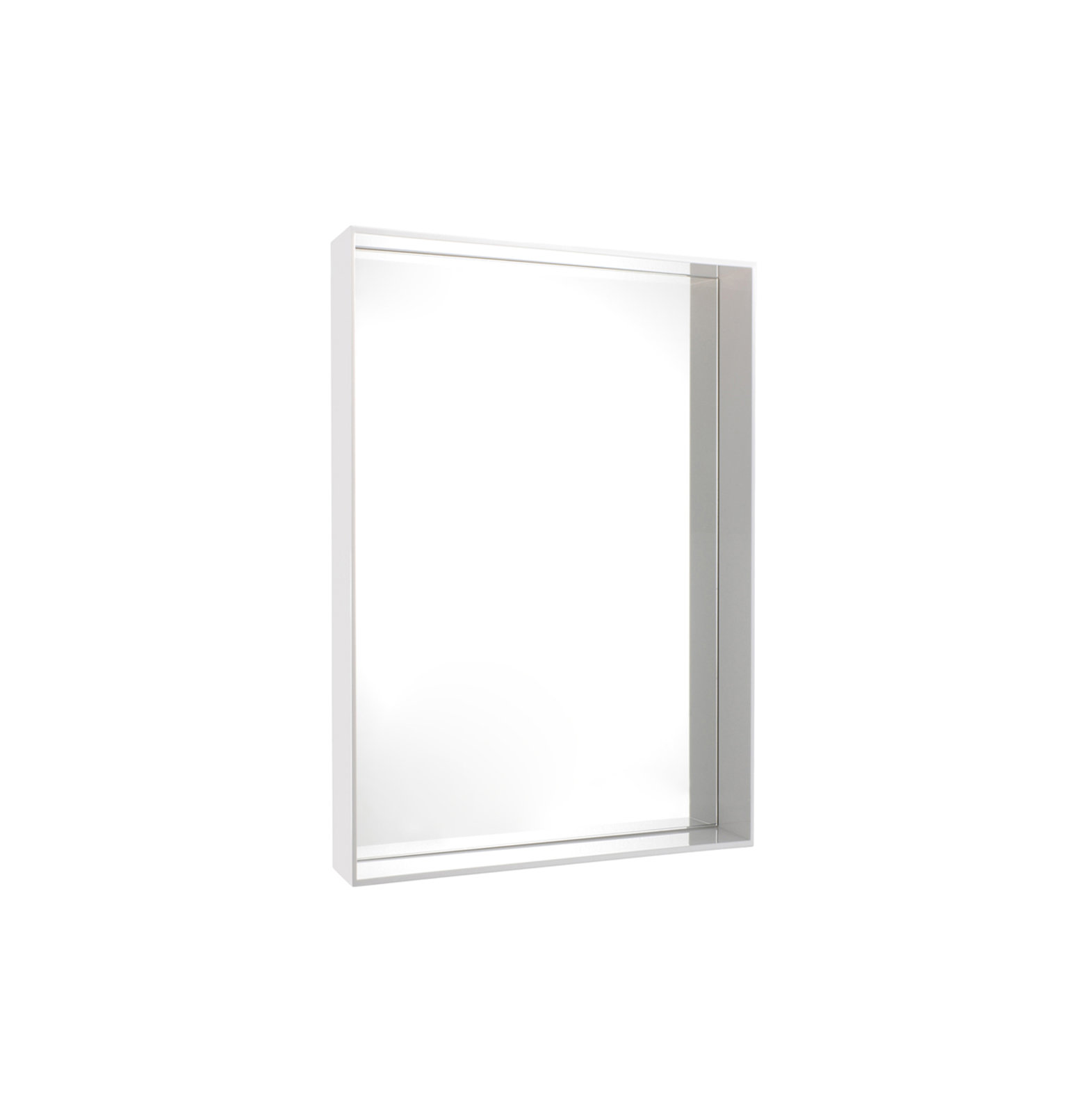 Only Me Accent Mirror, Glossy White, 27.56" x 19.69"