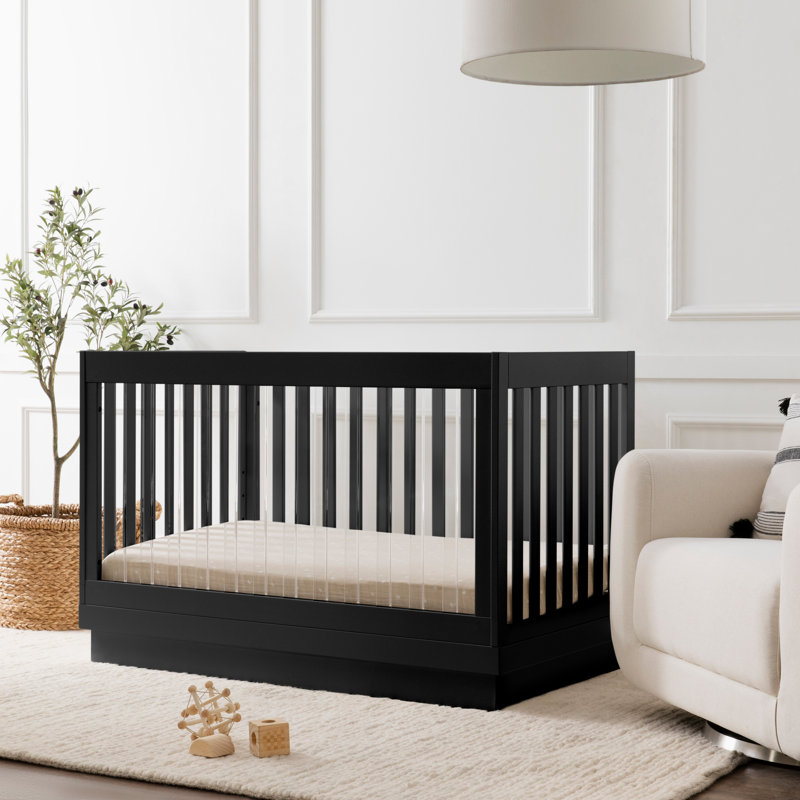 Lit de bébé convertible 3-en-1 Harlow, Noir
