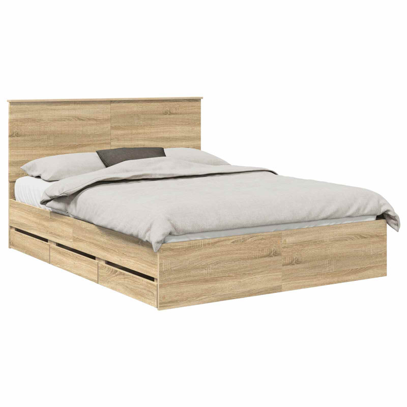 Bed, Sonoma Oak, Kingsize (5')