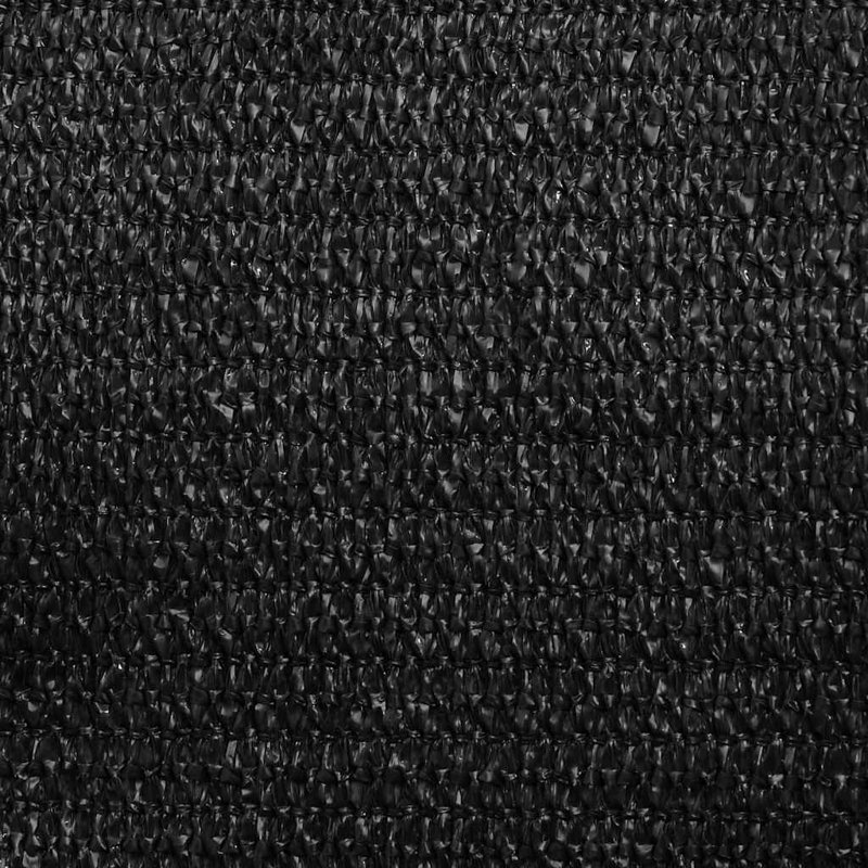Polyéthylène haute densité Vidaxl Sun Sail, 16,40 pi x 16,40 pi x 16,40 pi, Noir