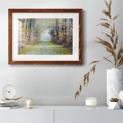 «Enchanted Path», reproduction encadrée rustique avec tableau mat
