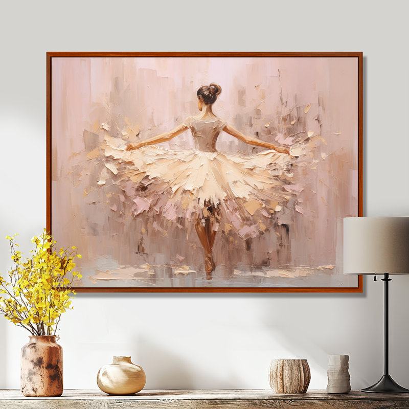 Gagarine - Ballet, art mural, Reproduction avec cadre flottant, H 12 po x l 20 po, Brun