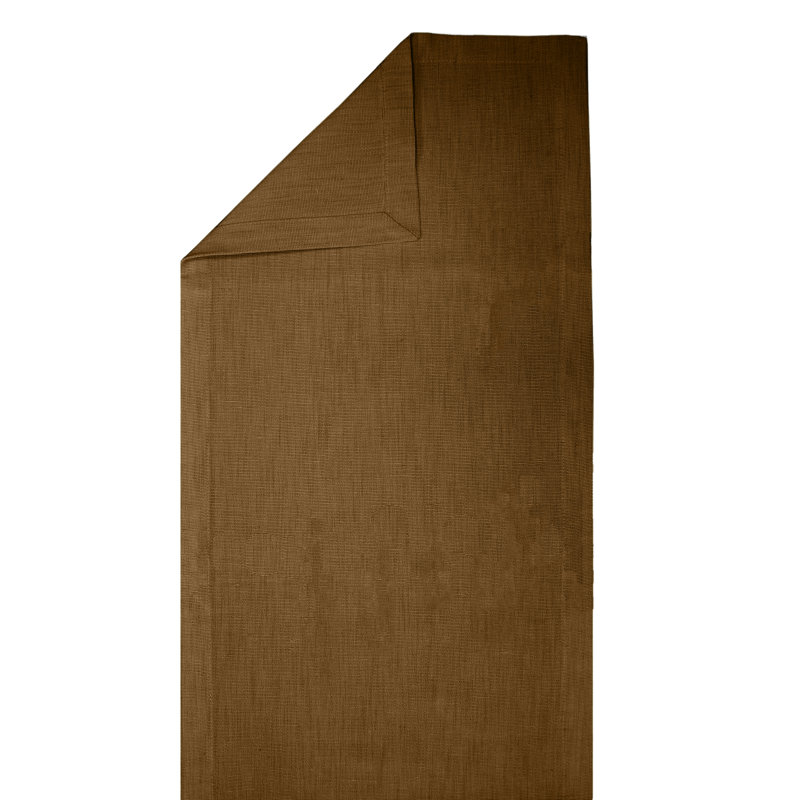 Acsa Solid Color Table Runner, Mocha, 13" x 54"