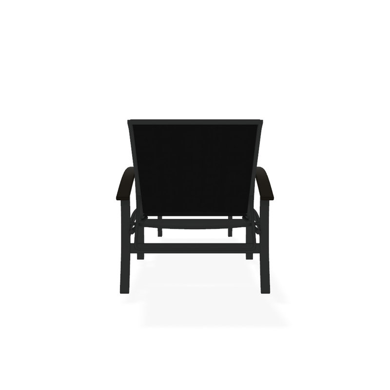 Belle Isle Outdoor Chaise Lounge, Textured Graphite, Black 5D Sunbrella®, Beachwood P40