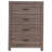 Oak Rectangular 4-Drawer Chest