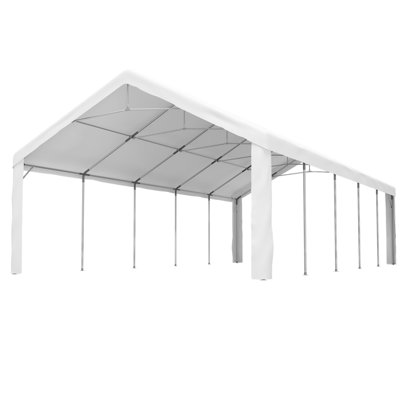 16X32 Portable Carport Canopy, All Weather Protection For Cars, Boats And Atvs, Quick Tool - Setup Carport, Trucks Lawn Equipment, Fully Customizable Enclosure